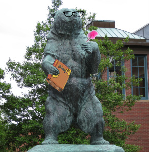 Musings of the Bear Statue Next to Faunce