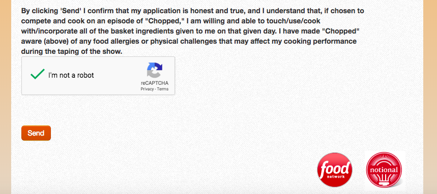 My “Chopped” Application