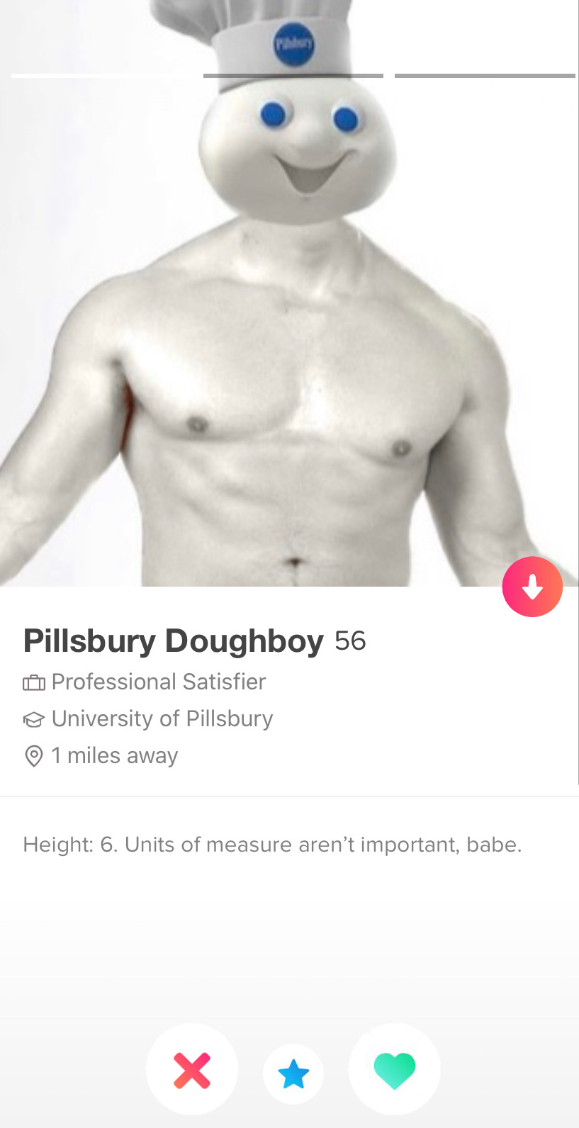 The Pillsbury Doughboy Tells All! “Why I Lie About My Height on Tinder”