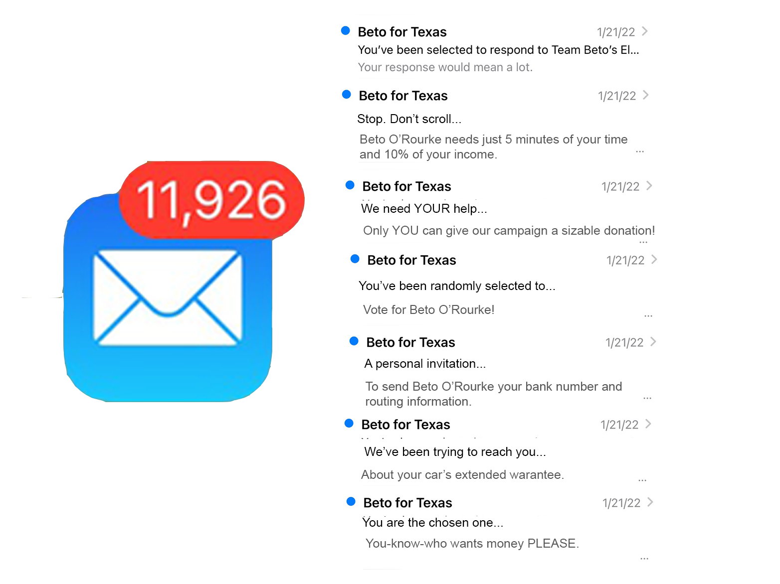 URGENT: Beto O’Rourke Needs You to Clean Out Your Inbox