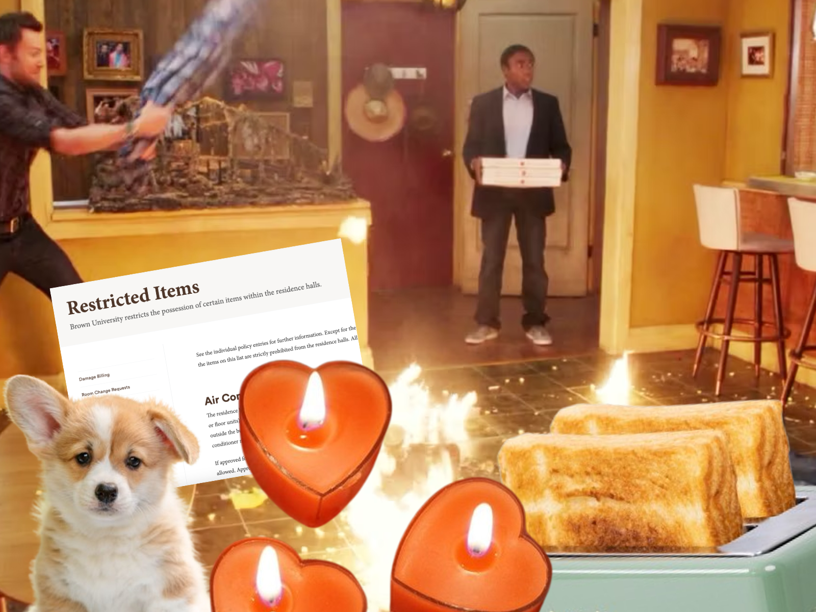 DIY Tips to Charm Your Room Inspector Into Ignoring Your Giant Pile of Fire