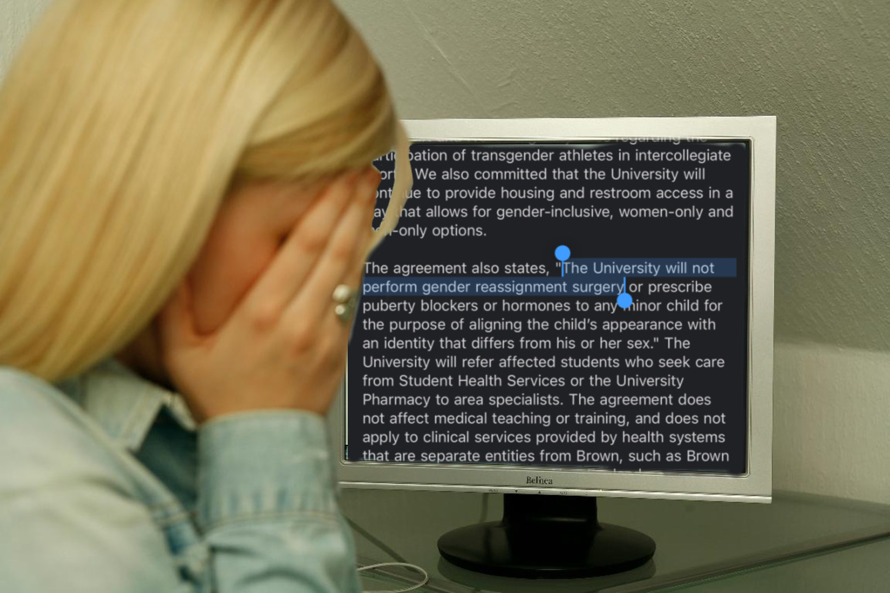 Gender Reassignment Surgery? At Brown?? And Nobody Told Me???